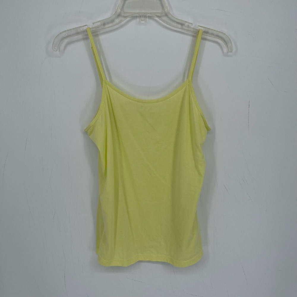 Sonoma Women's Yellow Adjustable Spaghetti Straps Layering Cami Tank Top Size L